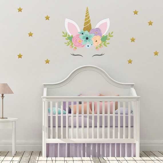 unicorn themed baby room