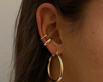 22k Gold-Filled Ear Cuff / Ear Cuff No Piercing / Gold Ear Cuff / Minimalist Ear Cuff / Fake Piercing / Gold Jewellery / 18k Gold / 24k Gold