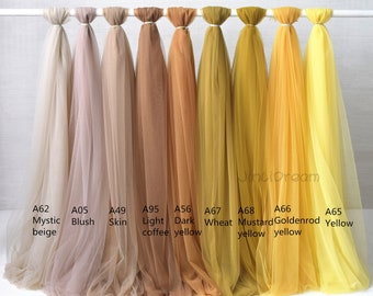 Tissu en tulle, tulle de mariage en tulle doux, large tissu en tulle doux de 63 pouces