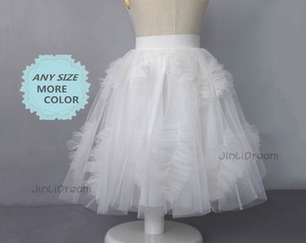 Child Irregularity soft tulle skirt,wedding skirt,  party tulle skirt, photo skirt