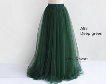 Adult floor length tulle skirt ,women wedding skirt,party skirt,The bridesmaid skirt