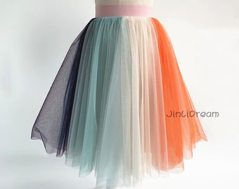 Yellow Rainbow Dress, rainbow colors, rainbow girls dress,twirl dress,birthday gift,party skirt,custom any color