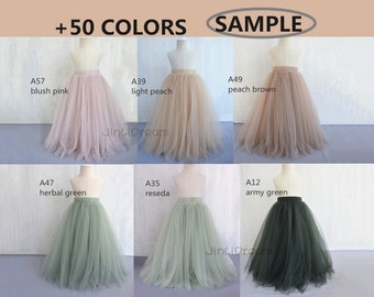 Child flower bridesmaid tulle color swatch sample fabric