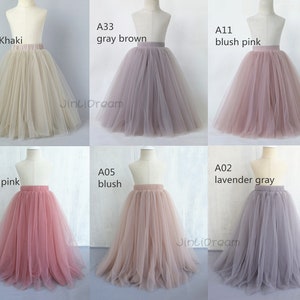 Flower girls tulle skirt,girls wedding tutu,Birthday gift,first birthday gift image 2