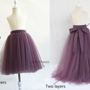 Flower girls tulle skirt,girls wedding tutu,Birthday gift,first birthday gift image 8