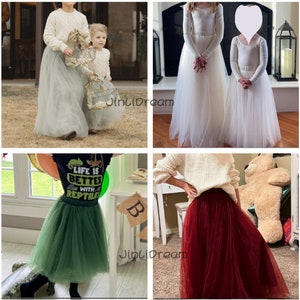 Jupe en tulle pour filles, tutu de mariage pour filles, cadeau d'anniversaire, cadeau de premier anniversaire image 10