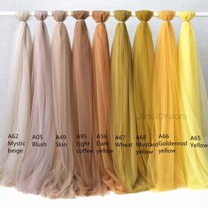 5 feet wide soft tulle fabric for hand make wedding dress bridesmaid dress ,wedding decoration,mesh tulle fabric image 6