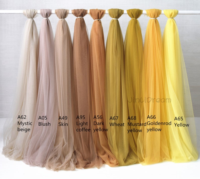 5 Fuß breiter weicher Tüll-Stoff für die Hand machen Hochzeitskleid Brautjungfer Kleid ,Hochzeitsdekoration,Mesh-Tüll-Gewebe Bild 6