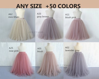 Flower girl floor length tulle skirt , wedding skirt,party skirt,The soft tulle skirt