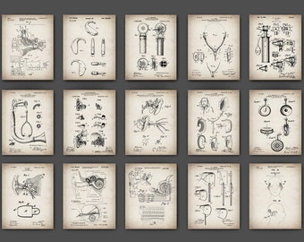 15 Audiologe Geschenk Medizinische Patentkunst Audiologie Blueprint Hörgerät Kunst Hörgerät System Poster Ohranatomie Kunst Medizin Erfindung