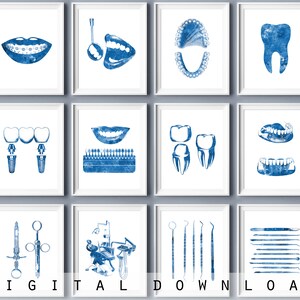 12 Dental Art Dentist Gift Dentist Office Decor Dental Clinic Wall Art Medical Poster Cosmetic Dentistry Art Dentist Tools Dentist Chair