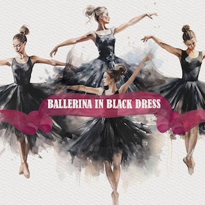 black ballerina style dress BALLERINA DRESS BLACK - Belle the label