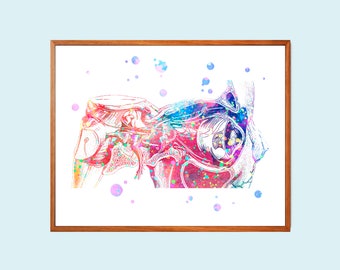 Human Eye Anatomy Art Print: Ophthalmology Gift, Optometrist Decor