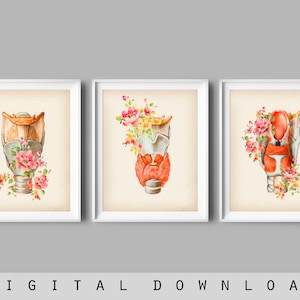 Larynx Anatomy Art Intrinsic Muscles of Larynx Medical Art Human Throat Poster Otolaryngologist Gift Doctor Office Decor Clinic Wall Art
