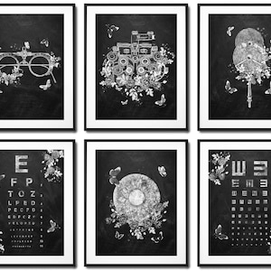 6 Optometrist Gift Optometry Art Medical Art Refractor Art Trial Frame Art Ophthalmologist Gift Optician Gift Oculist Gift Optic Shop Decor