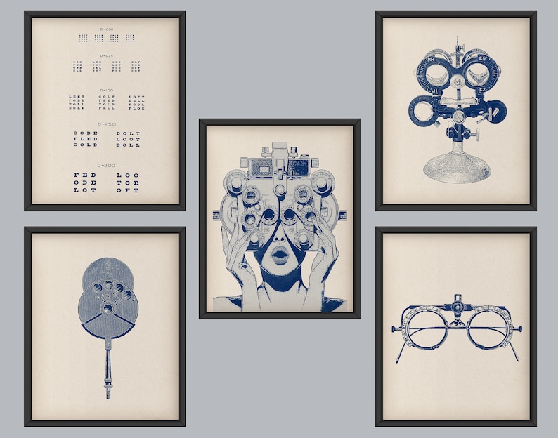 5 Optometric Physician Gift Ocylist Gift Optometry Art Ophthalmology ...