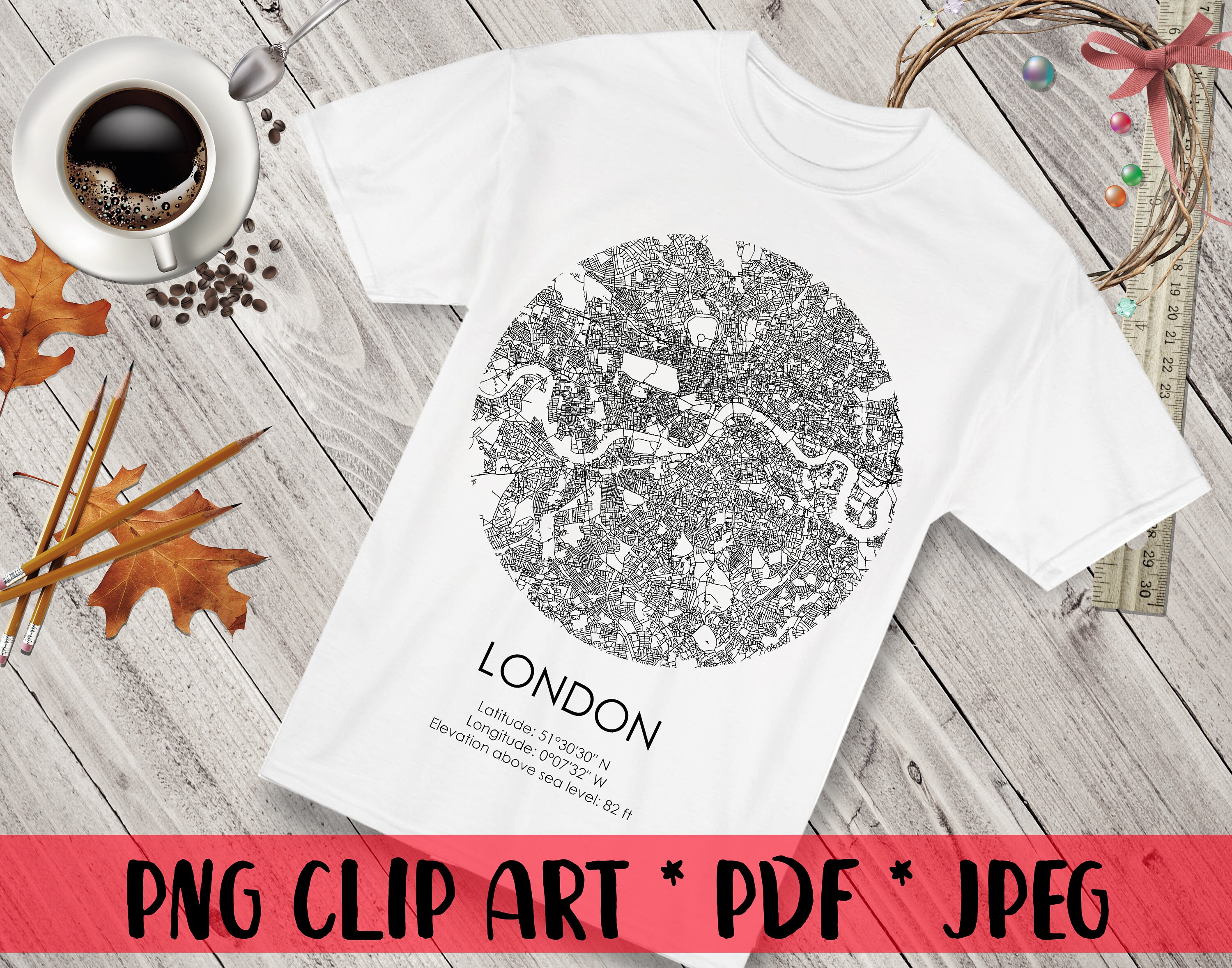 London City Map With Geographic Coordinates Png Clipart Uk Etsy London City Map With Geographic Coordinates Png Clipart Uk Etsy