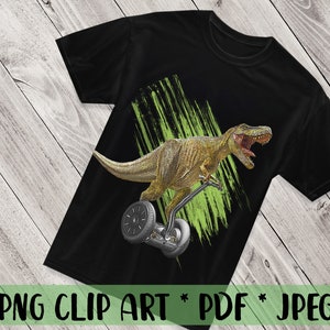 Dinosaurio Clipart T-Rex Clipart Tyrannosaurus Clipart Animal Clipart Arte divertido Regalo para niños Dinosaurios Amante Regalo PNG Sublimación