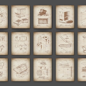 15 Beekeeping Patent Art Beekeeper Gift Agriculture Blueprint Farmer Gift Biologist Gift Bee Hive Patent Beekeeping Equipment Wall Decor