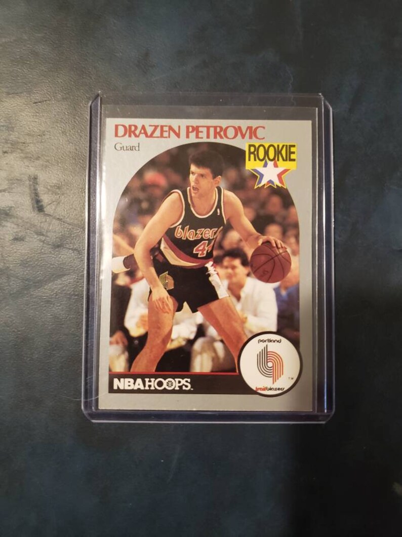 1990 NBA Hoops Drazen Petrovic Rookie Card 248 Etsy