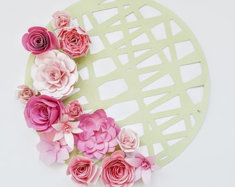 Paper Flower Templates Set - 6 paper flower SVG cut files and PDF printable patterns, DIY 3D Flowers (Jane Bouquet)