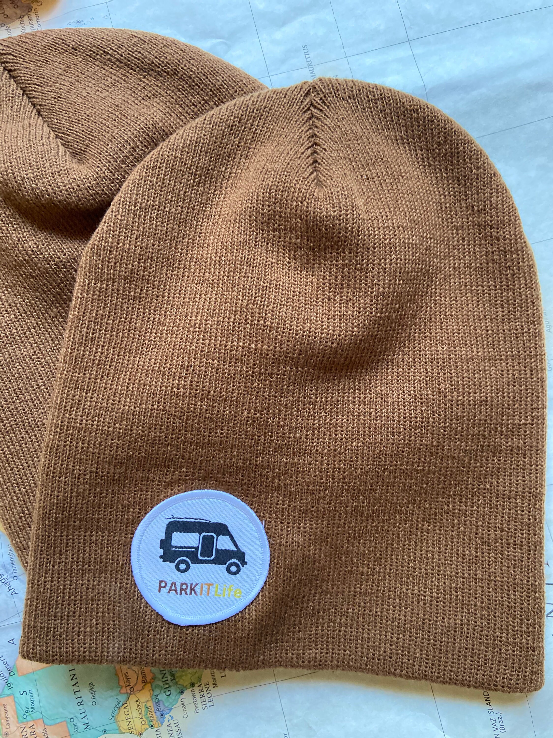 coyote tan beanie