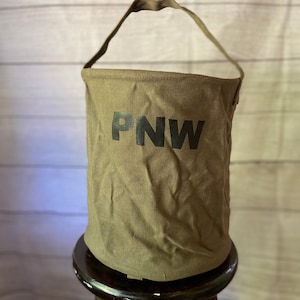 RIVER Collapsible Cooler Water bucket -Outdoor Gear, Tool Bag- Waterproof Bag- Canvas Bag - Drink Holder -Ice Bucket  - 5 Gallons