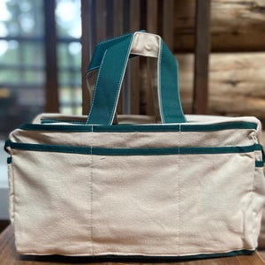 ROOTS Kit Tasche - 36 cm L x 20 cm H x 13 cm B, 20 Taschen, großes Fach, Gartentasche, Werkzeuge, Künstlertasche