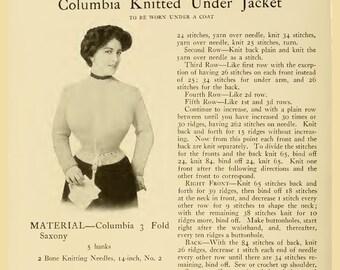 Vintage 1900s Knitting Crochet Pattern Book: Edwardian Victorian Handiwork (Digital Download)
