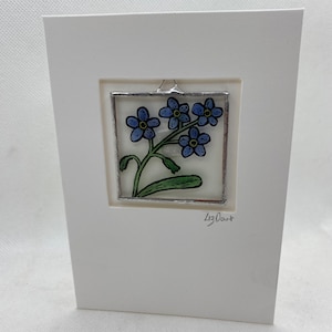 Carte pour les myosotis