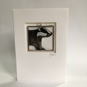 Carte Blaireau en vitrail