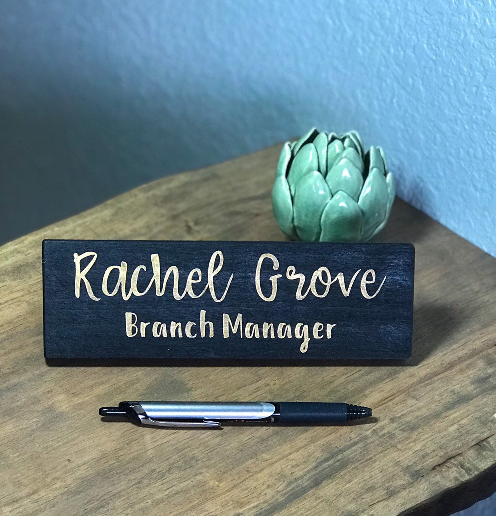 Hand Painted Wooden Name Plate Etsy