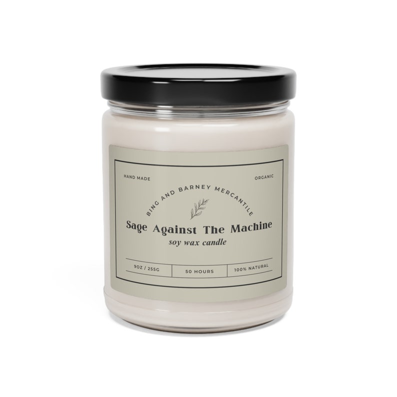 BingnBarnyMercantile Sage Against The Machine Candle