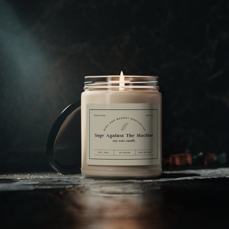 BingnBarnyMercantile Sage Against The Machine Candle - Thumbnail 3