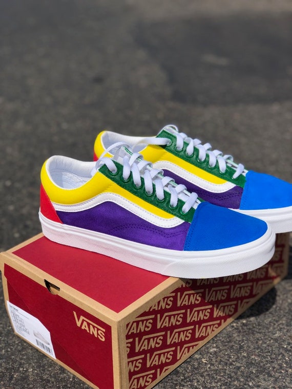 colorful old skool vans