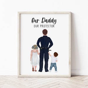 police officer gift for dad, fathers day gift for cop, police fathers day gifts, police gifts for dad, officer retirement gift, personalized
