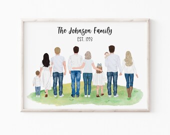 regalos de Navidad personalizados para mamá, regalos de Navidad para padres, regalo de retrato familiar, regalos personalizados para padres, regalos para ella
