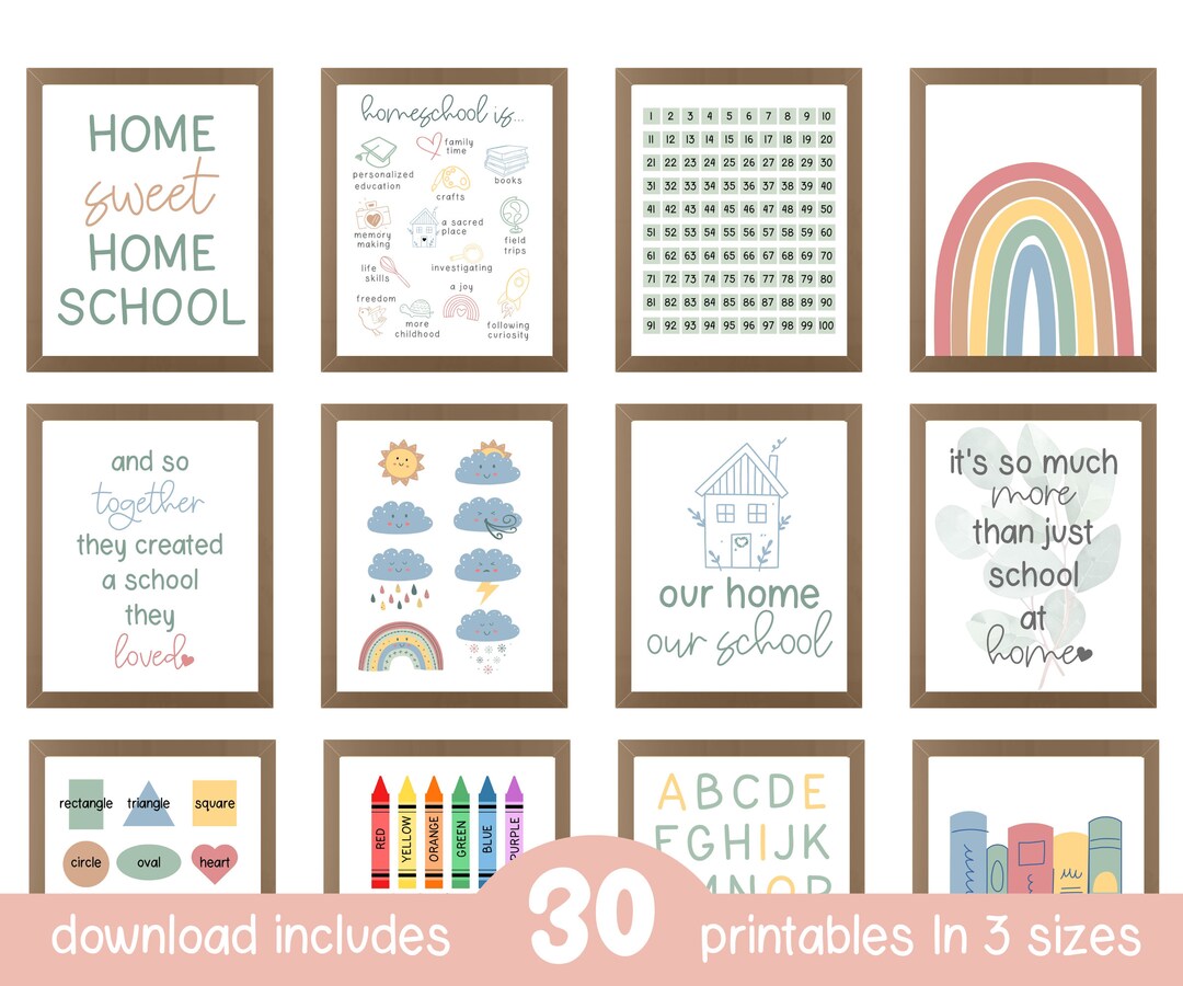 Homeschooling Printables Homeschool Sign Homeschool Posters - Etsy