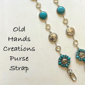 Western crossbody purse strap- buffalo nickel-converts to shoulder strap-Cowgirl