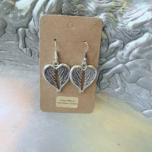Angel wings earrings - angel embrace- faith gift