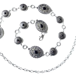 Silver Western Concho link chain belt | Sunflower  | Cowgirl waist belt Great NFR accessory!