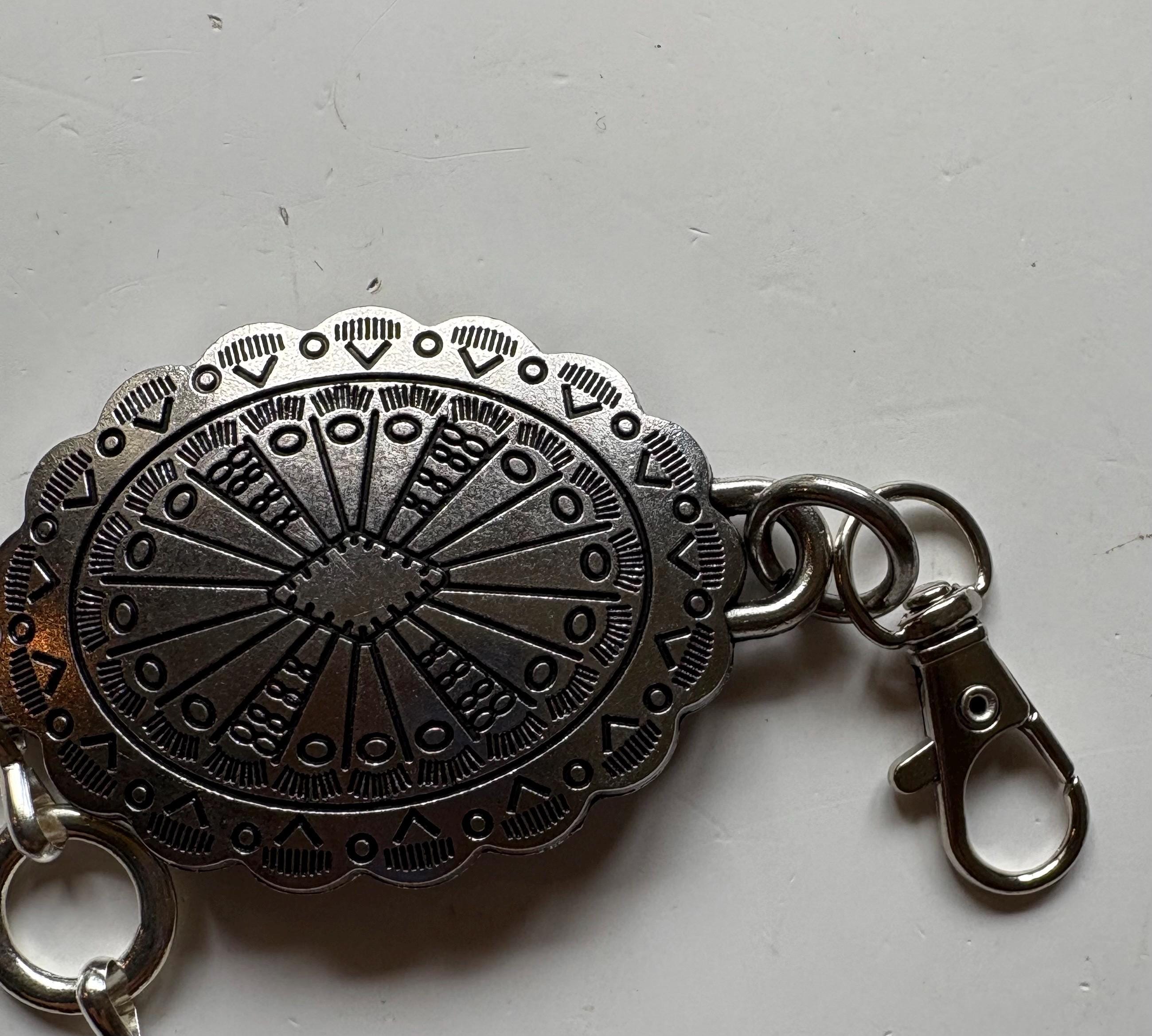 Boho Silver Concho Chain Belt: Western Rodeo Accessory - Etsy