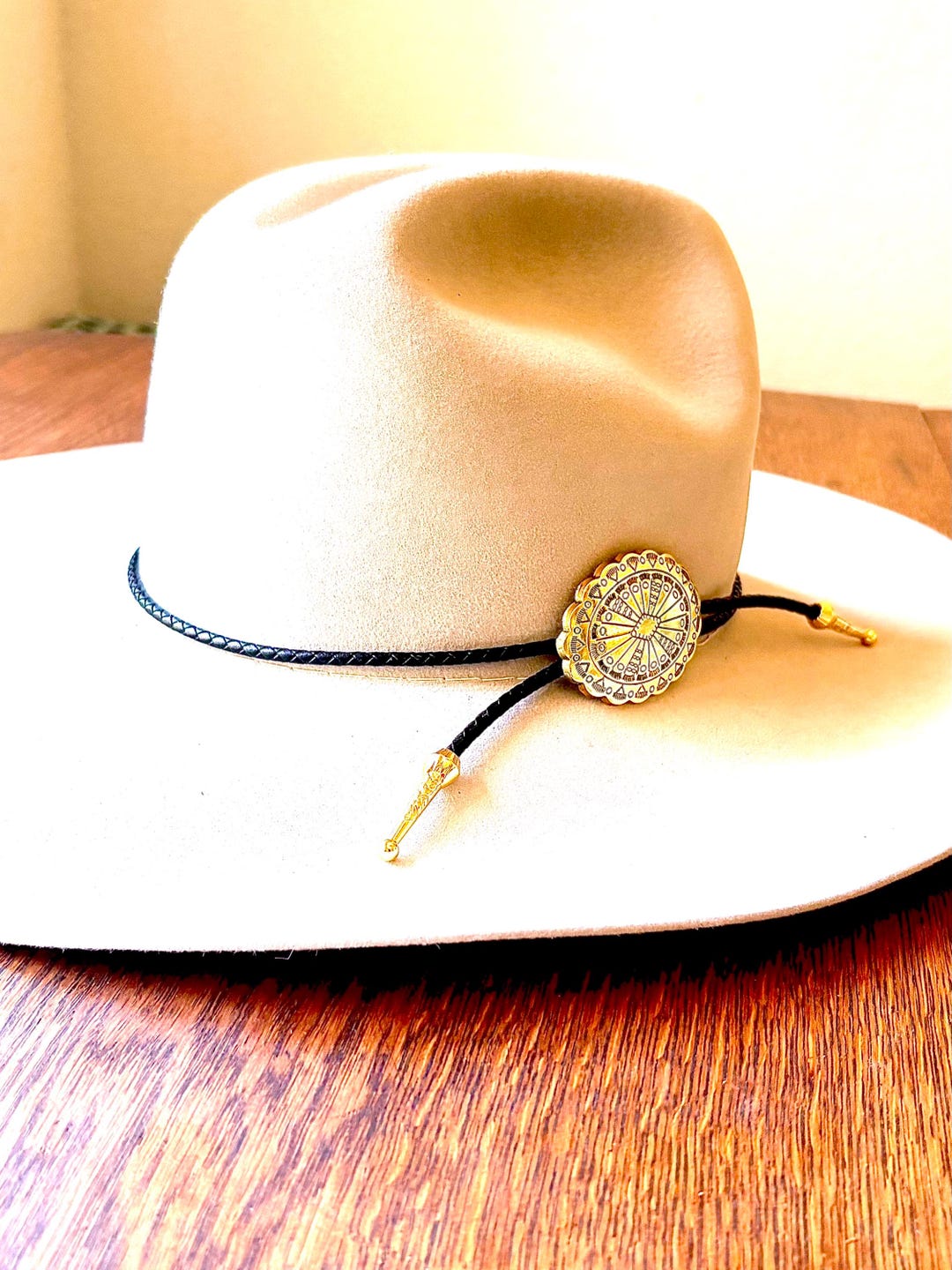 Aztec Style Concho- Woven Leather Cord- Western Boho Style - Etsy