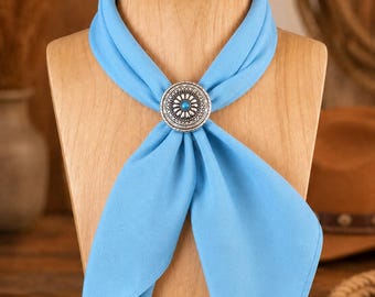 Western Scarf  Slide- Wild Rag-floral-Rodeo jewlery