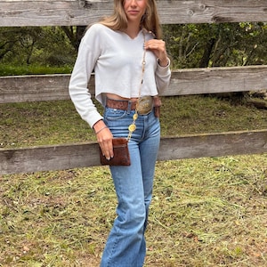 Bandoulière western personnalisée | Rodéo Cowgirl chic | Porte-monnaie concert