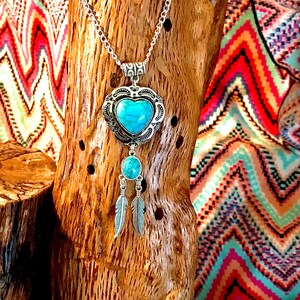 Herzförmiger Chokeranhänger | Boho Chic Halskette | Kuhmädchen