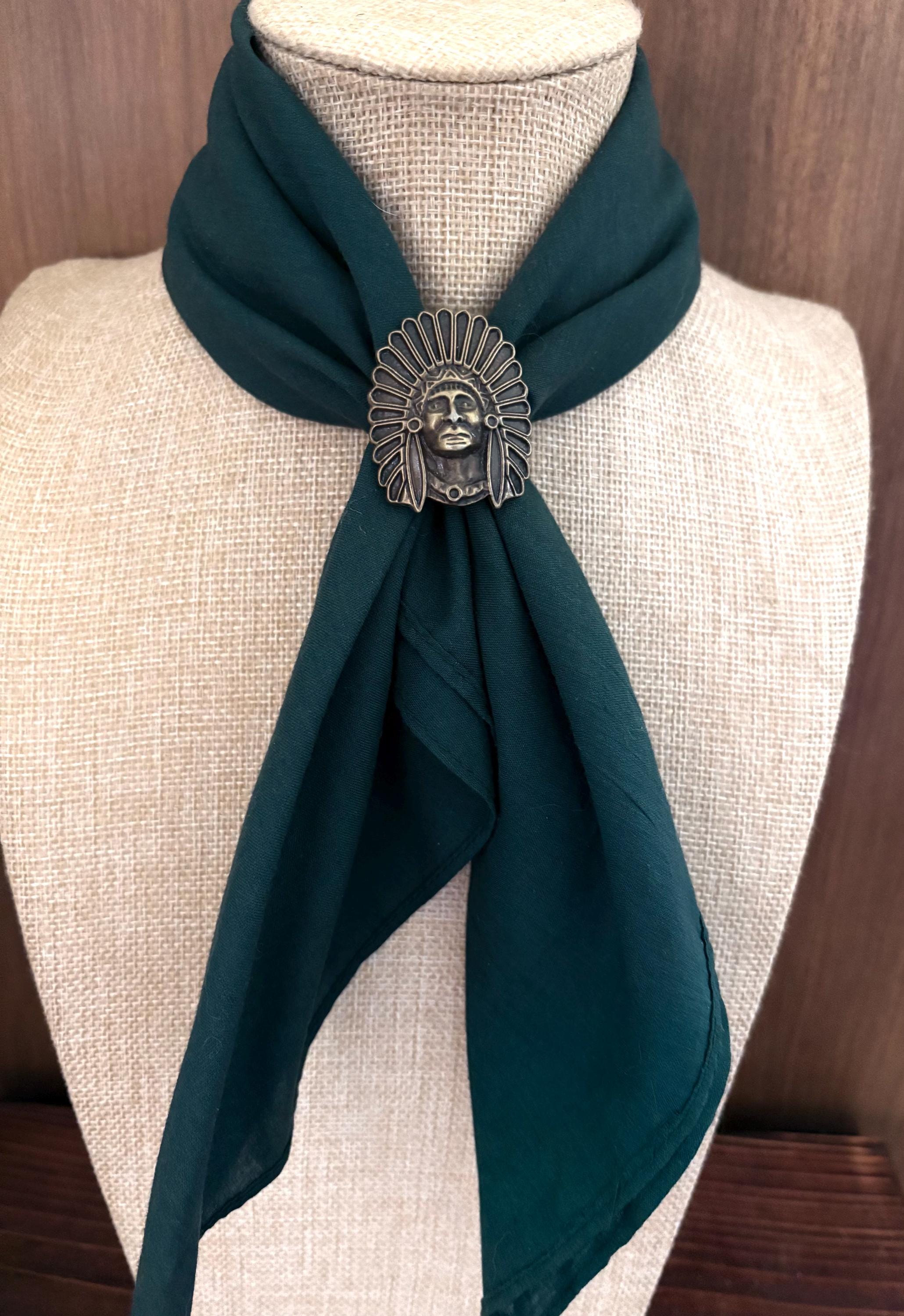 Navajo | Man Scarf Slide | Western Indian Chief - Etsy