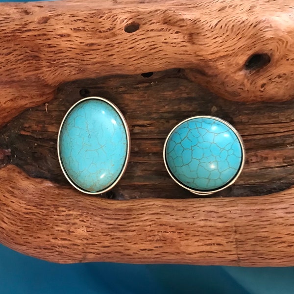 Scarf slide-Turquoise colored stones- Bandana Slide-Wild Rag-Western Gift-Ladies gift