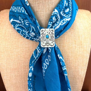 Scarf slide | Navajo | Thunderbird  tribal symbols | Gifts for him | Arrow |