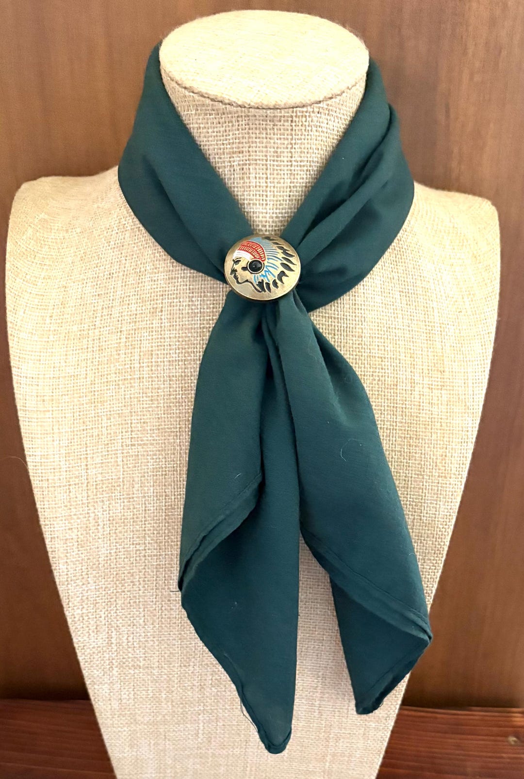（希少品）Bohlin 製Scarf Sliide（ Indian Head ） Navajo | Man Scarf Slide | Western Indian Chief - Etsy